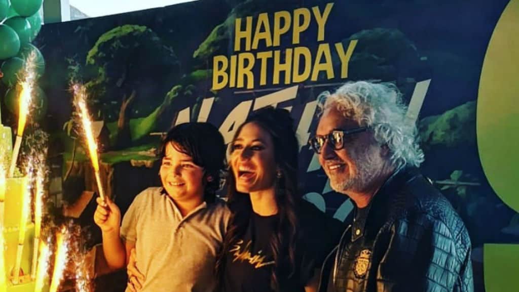 Elisabetta Gregoraci Flavio Briatore al compleanno del figlio