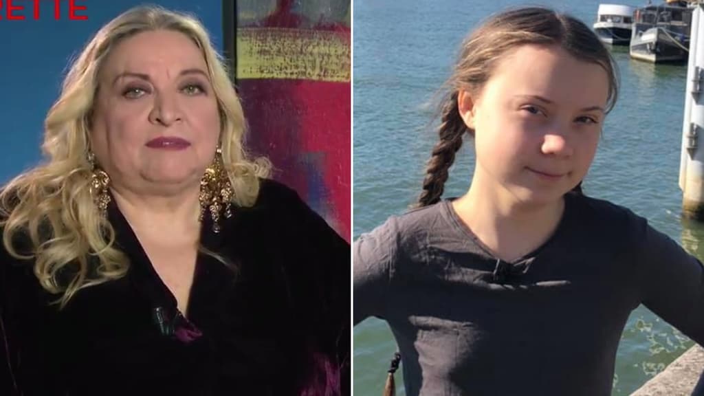 Maria Giovanna Maglie e Greta Thunberg