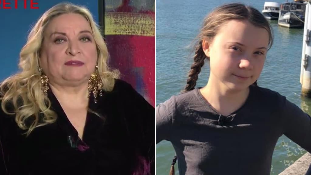 Maria Giovanna Maglie e Greta Thunberg