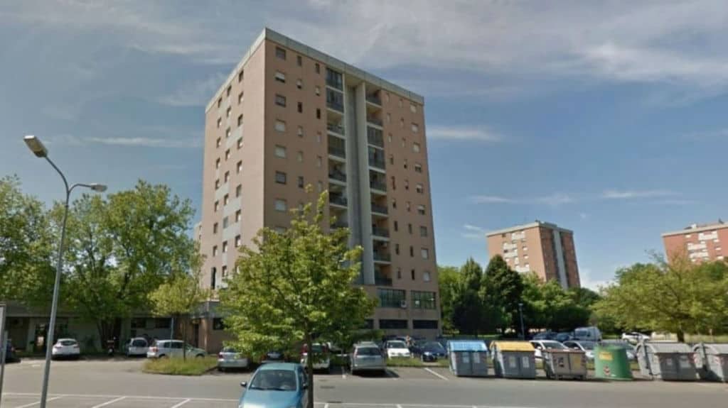 Il palazzo a Modena dove è avvenuta la tragedia