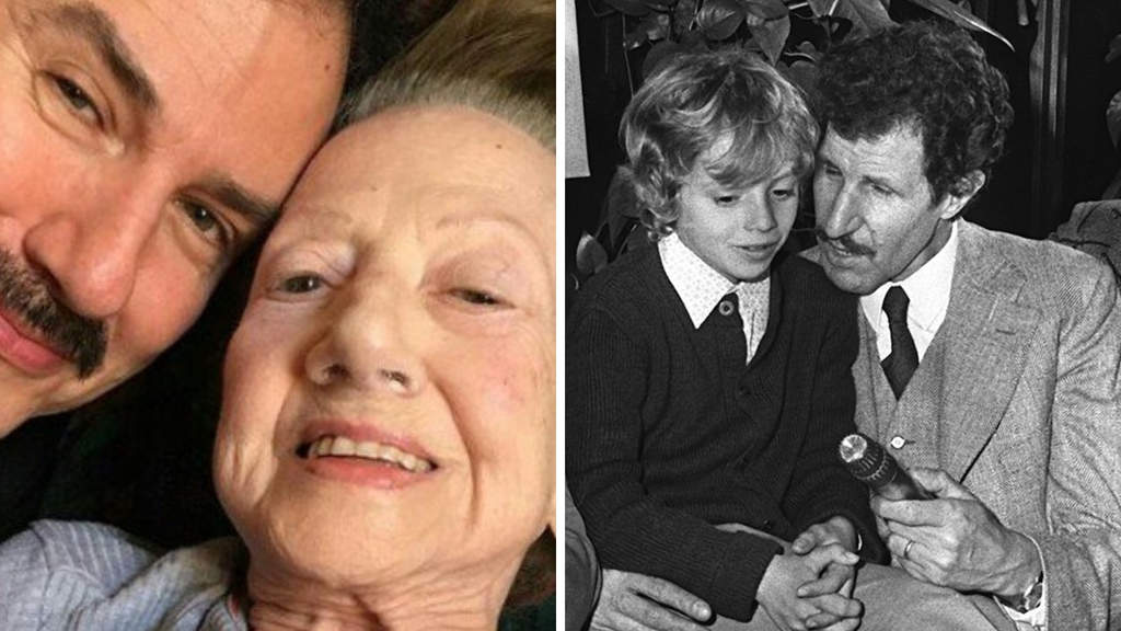 In foto Rosaria Calì, moglie di Ciccio Ingrassia, insieme al figlio Gianpiero