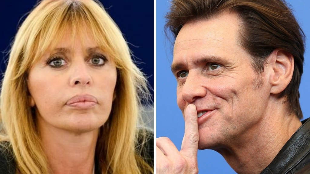 Alessandra Mussolini Jim Carrey