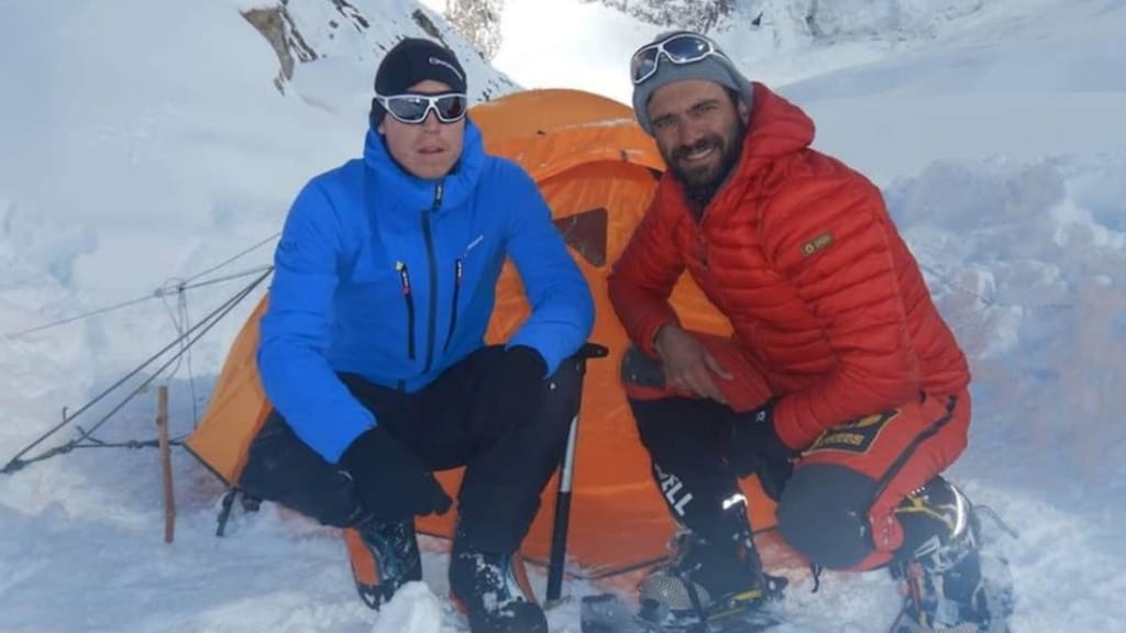Gli alpinisti Nardi e Ballard