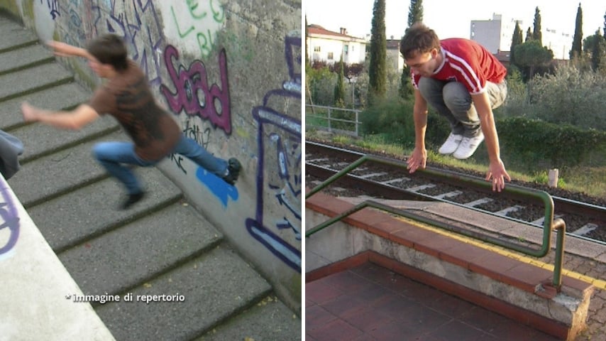 Alcune mosse del Parkour