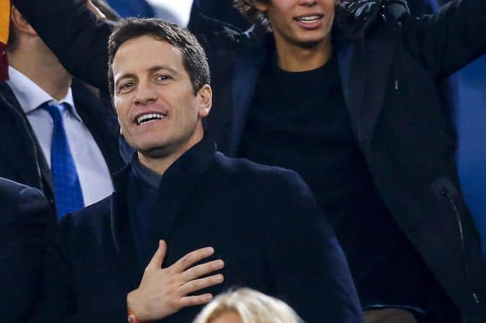 Luca Parnasi in tribuna a Roma - Foto: Ansa