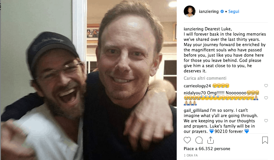 post ian ziering luke perry