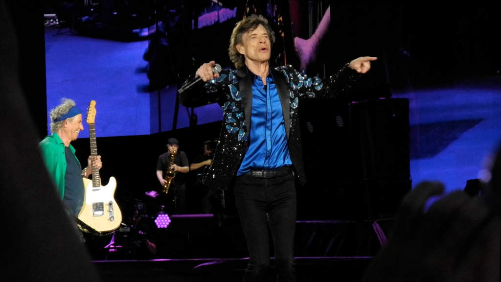 Mick Jagger durante un concerto dei Rolling Stones