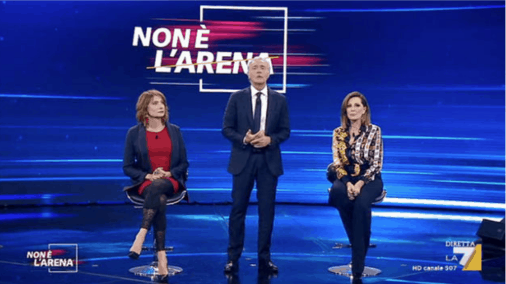 Santanchè e Luxuria insieme a Giletti durante Non è l'Arena