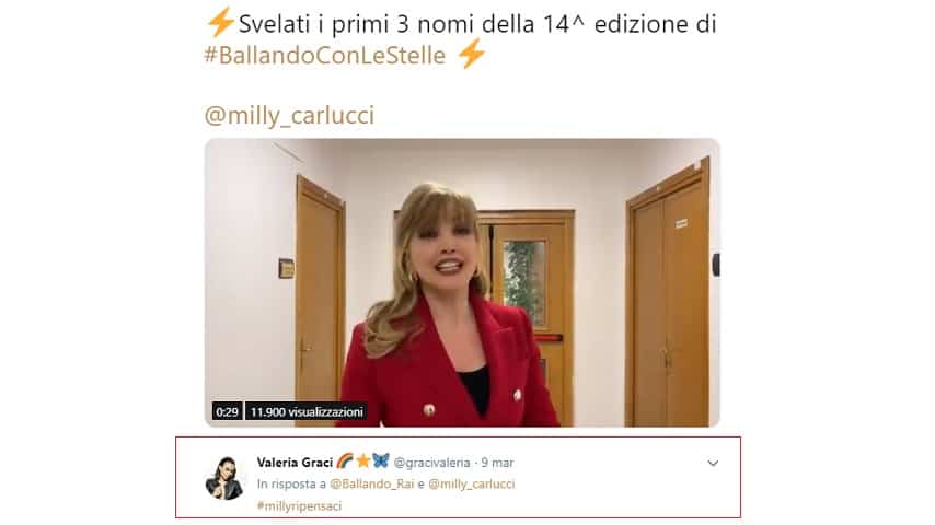 valeria graci milly carlucci Ballando con le Stelle