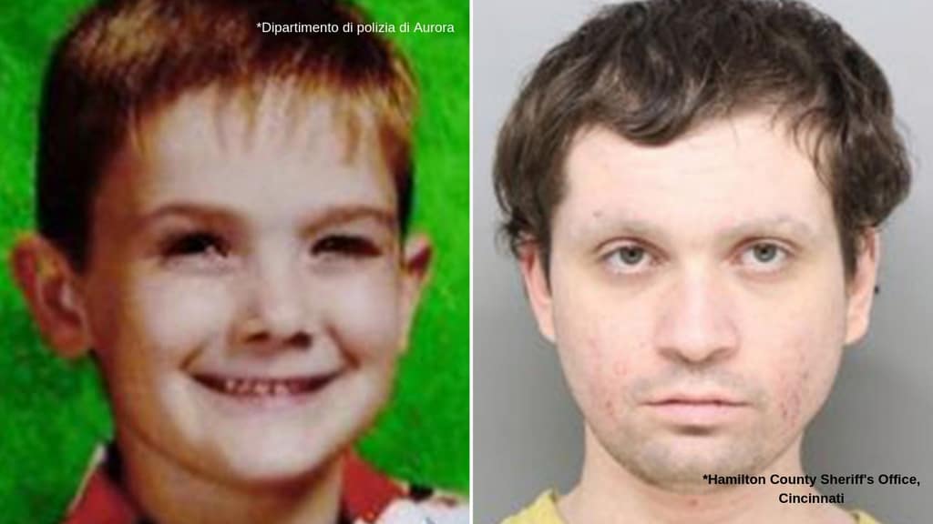 A sinistra Timmothy, a destra Brian, l'impostore che si è finto il bambino scomparso (Foto: Dipartimento di polizia Aurora/Hamilton County Sheriff's Office in Cincinnati, Ohio)