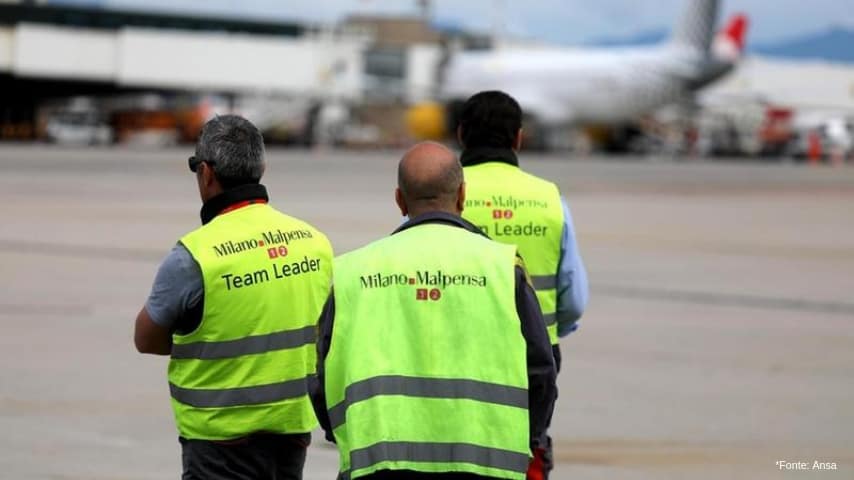 Personale aeroporto di Malpensa (Fonte Ansa)