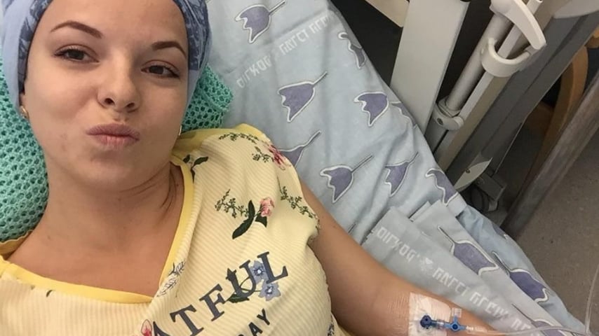 Anastasia si è sottoposta già a 6 cicli di chemioterapia. Immagine: Sito Gofundme raccolta fondi "Save Anastasia"