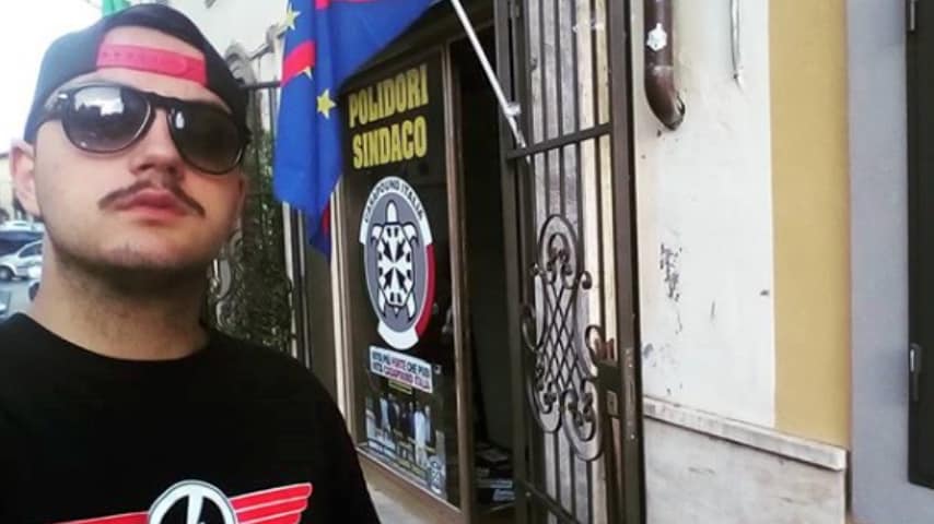 Francesco Chiricozzi, ex consigliere comunale di Casapound. Immagine: Francesco Chiricozzi/Instagram