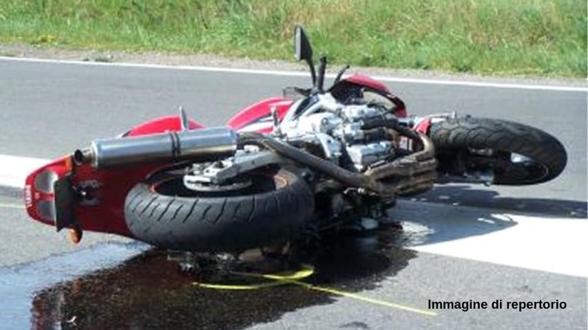 Incidente stradale in moto (Immagine di repertorio)