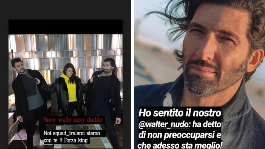 Le stories di Giulia Salemi e Andrea Mainardi. Fonte: Instagram