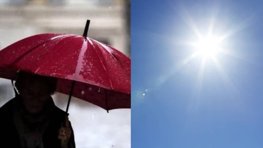 Meteo altalenante tra pioggia e sole (Immagine di repertorio)