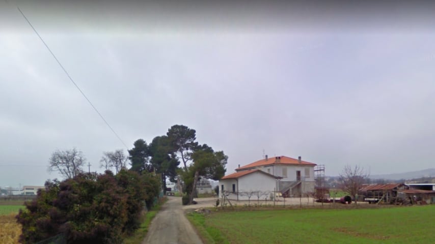 Strada della Foglia, Borgo Santa Maria, frazione di Pesaro. Immagine: Google Maps