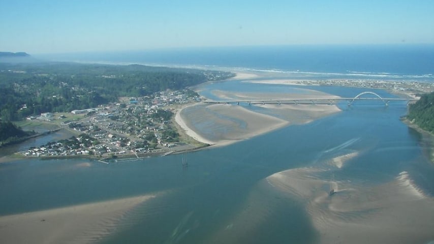 Waldport in Oregon, dove è nata la signora Bentley. Immagine: Sito della città di Waldport