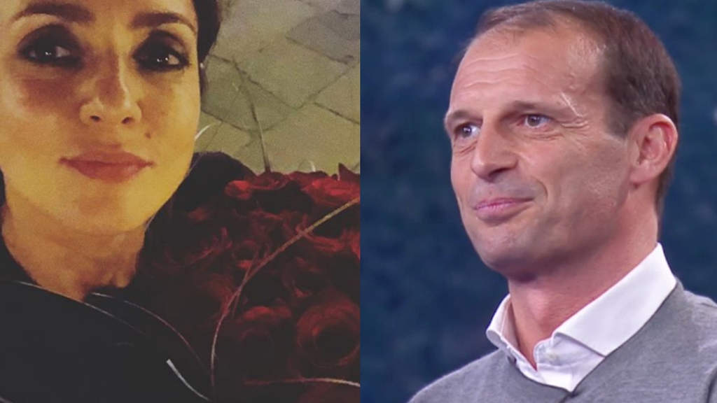 primo piano di ambra angiolini e massimiliano allegri