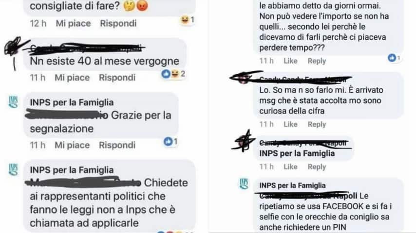 commenti inps reddito cittadinanza