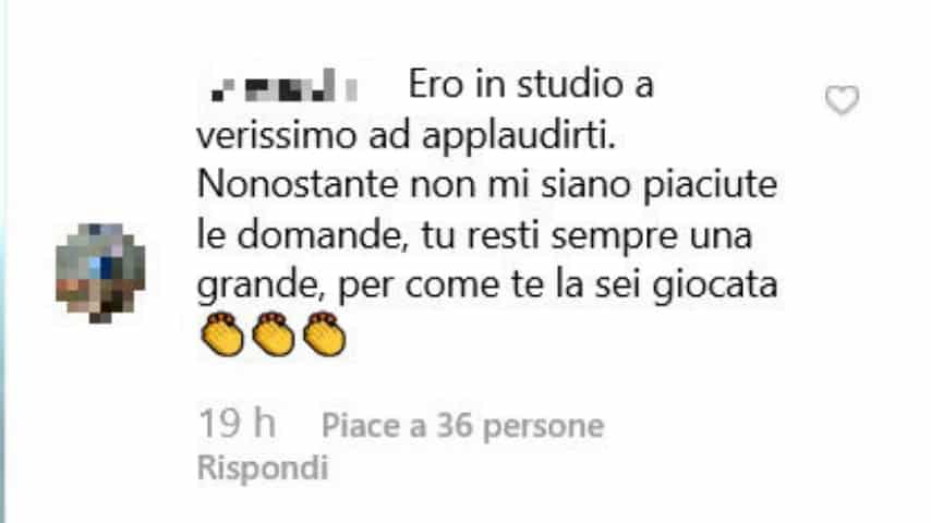 Commento al post di Marina La Rosa