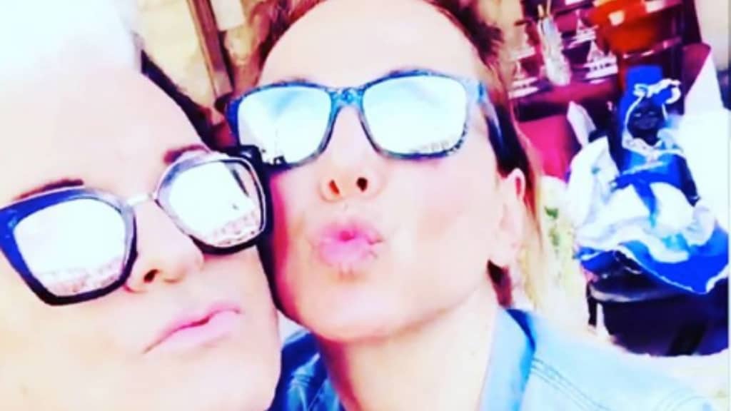 primi piani di malgioglio e barbara d'urso