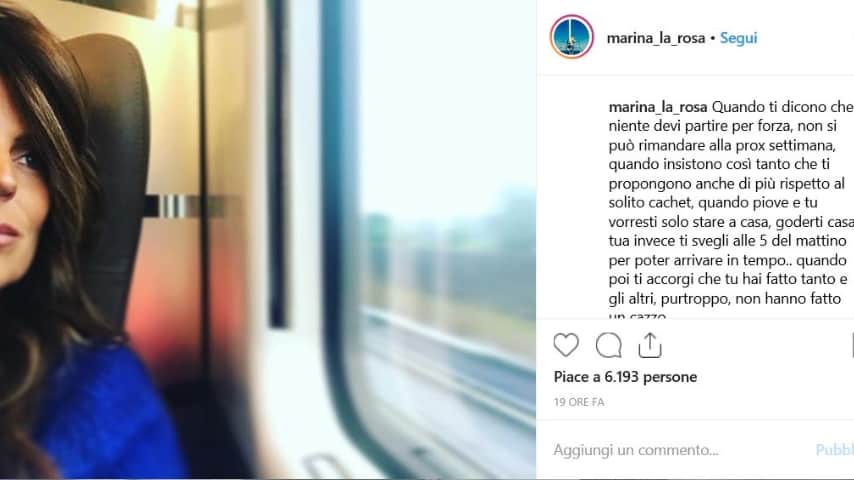 Post di Marina La Rosa su Verissimo