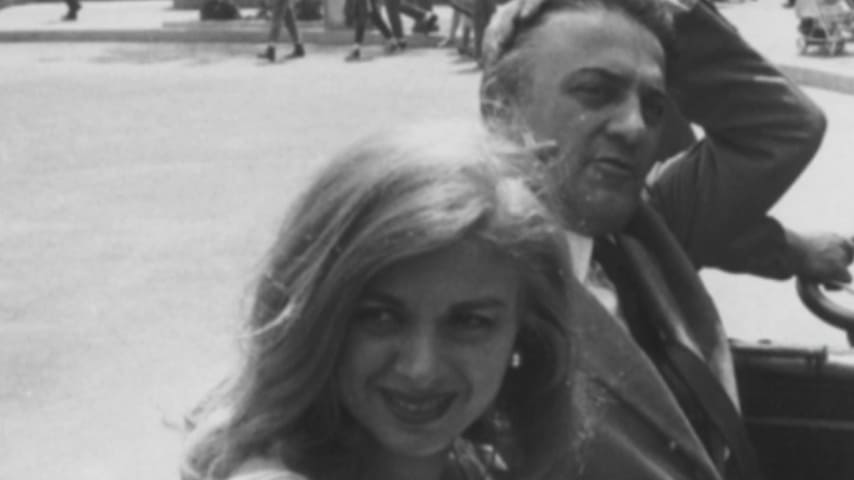 Sandra Milo e Federico Fellini