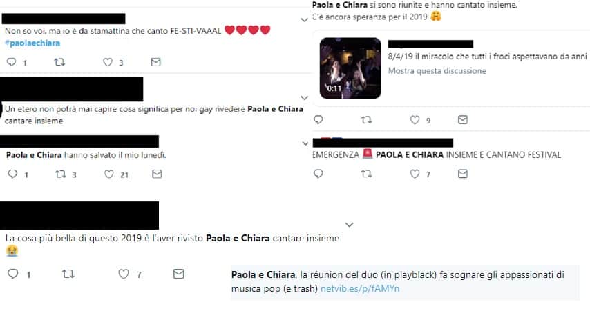 opinioni paola e chiara reunion