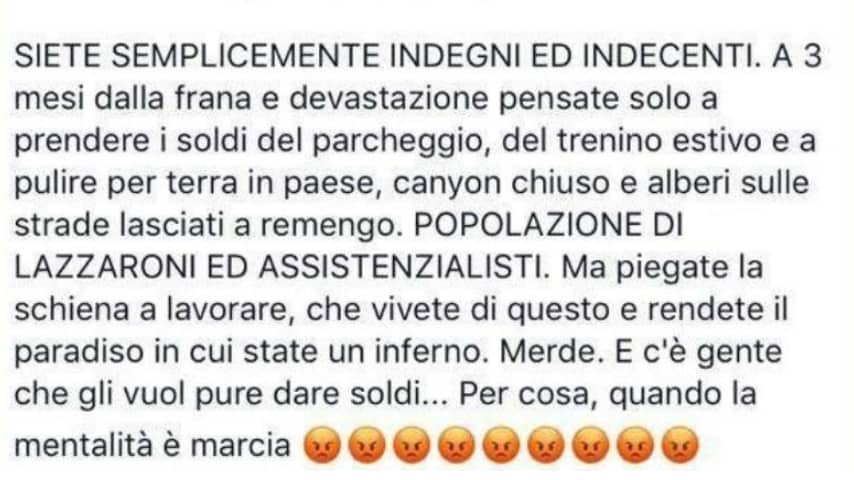 Post della causa per diffamazione