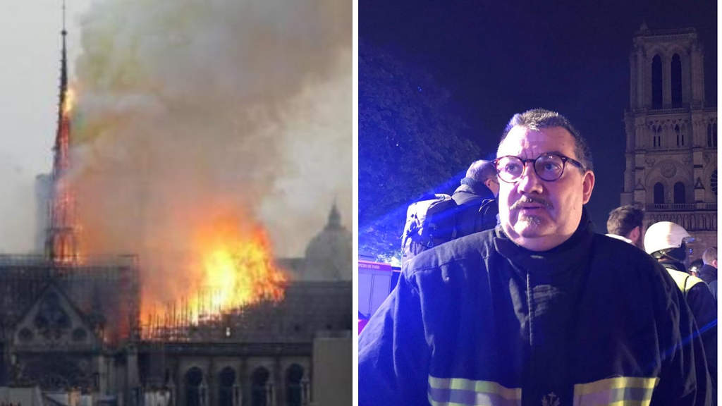 Notre-dame, prete eroe del Bataclan salva dalle fiamme i tesori sacri della Cattedrale