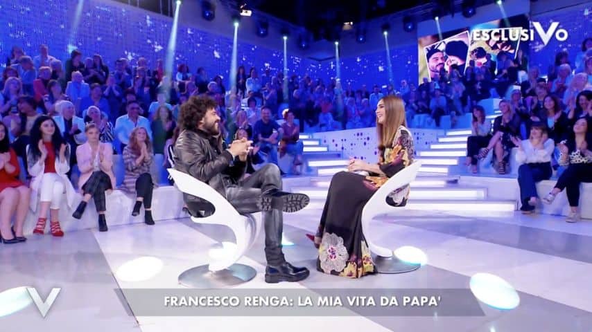 Francesco Renga e il rapporto con i figli Jolanda e Leonardo. Immagine: Puntata Verissimo