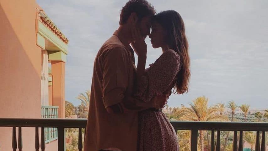 Un romantico scatto dei due in Marocco. Fonte: Belén Rodríguez/Instagram