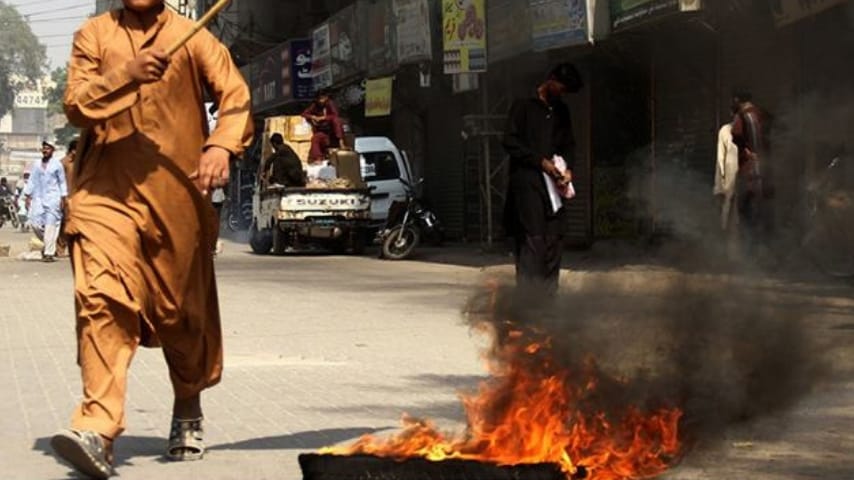 Una foto delle proteste. Fonte: Asia Bibi Book/Facebook