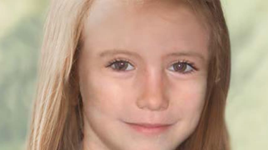 Una foto di come sarebbe stata Maddie McCann a 9 anni. Immagine: Official Find Madeleine Campaign/Facebook