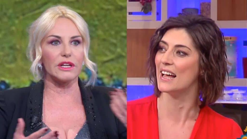 primi piani di antonella clerici e elisa isoardi