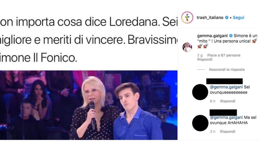 gemma galgani e simone il fonico