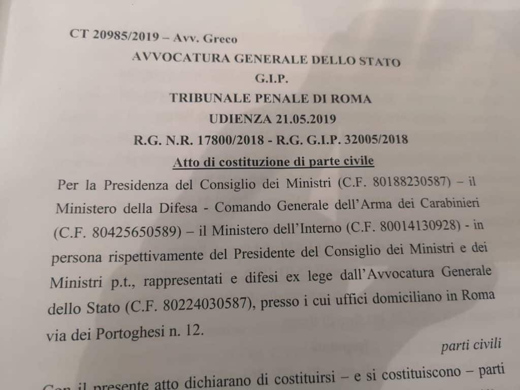 prima pagina dell'istanza