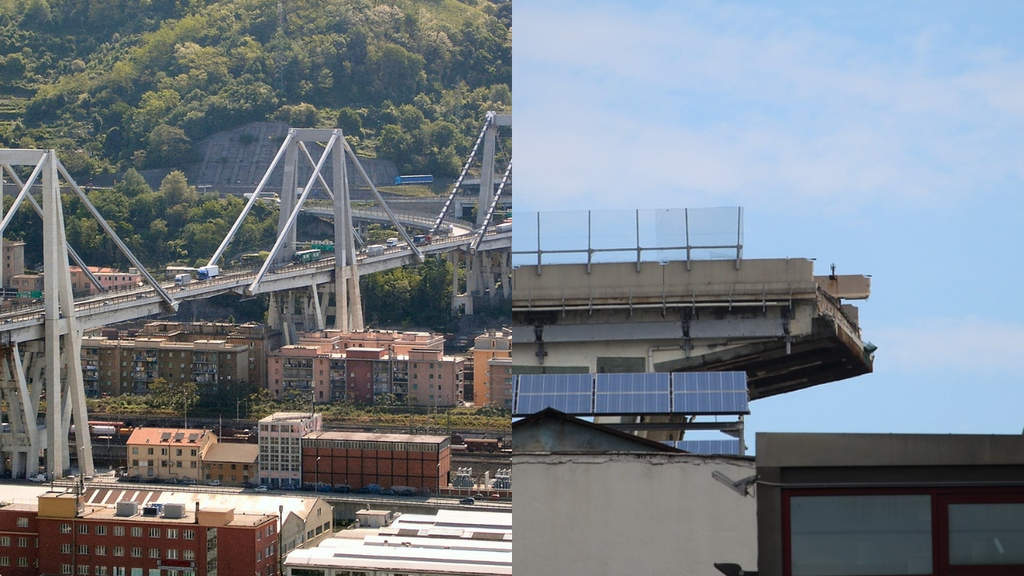 ponte morandi prima e dopo