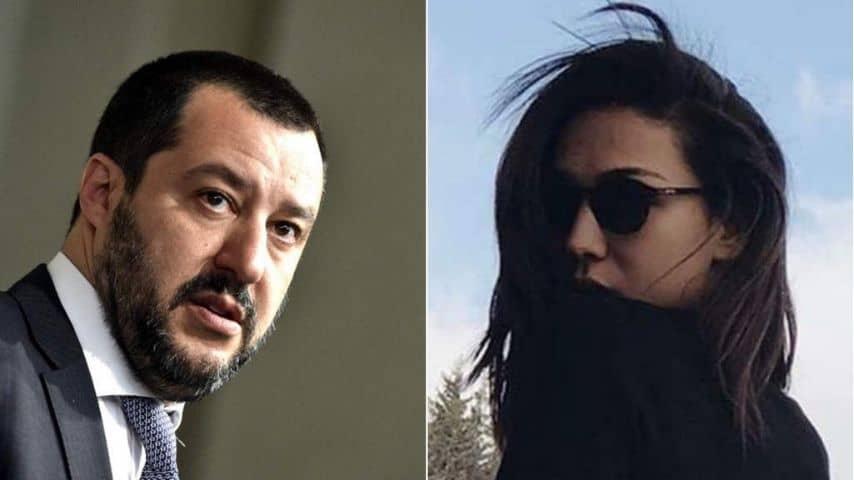 Matteo Salvini e Francesca Verdini