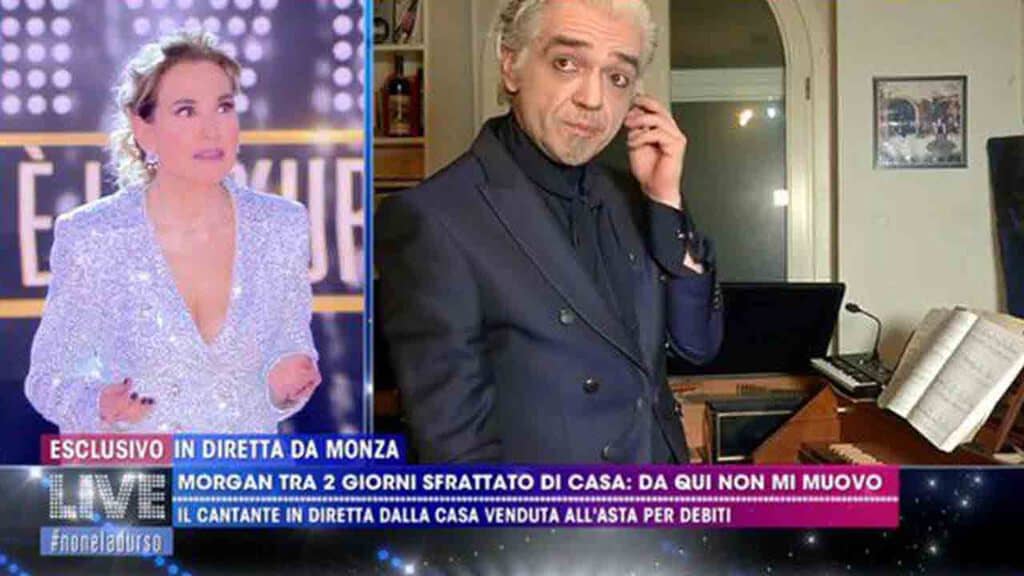 Barbara d'Urso e Morgan a Live Non è la d'Urso