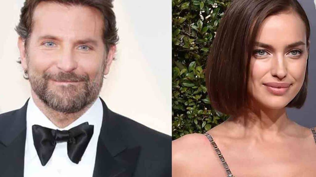 Primo piano di Bradley Cooper e Irina Shayk
