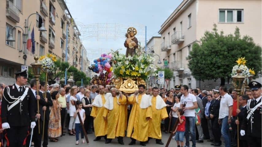 Festeggiamenti per Sant'Antonio da Padova a Cassino. Immagine: Sito Feste in Comune