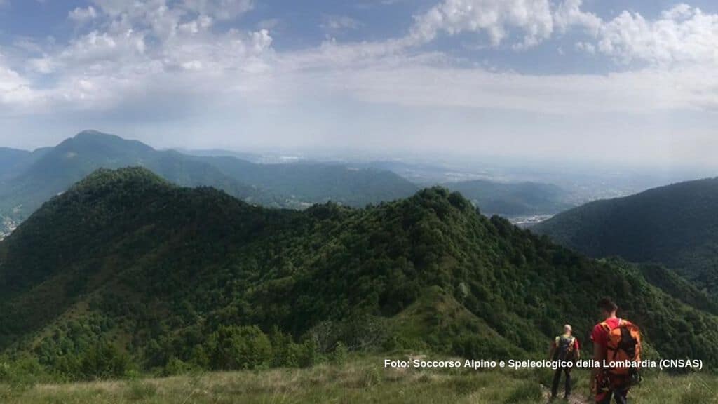 Le ricerche del giovane escursionista non son andate a buon fine (Foto Soccorso Alpino e Speleologico della Lombardia (CNSAS)