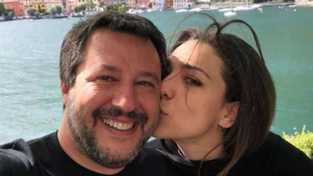 Matteo Salvini e Francesca Verdini