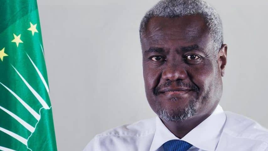 Moussa Faki Mahamat, presidente della Commissione dell'Unione africana. Immagine: Sito African Union