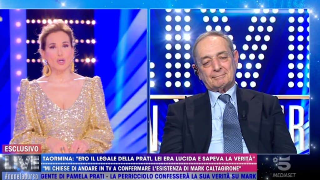 L'ex legale di Pamela Prati a Live