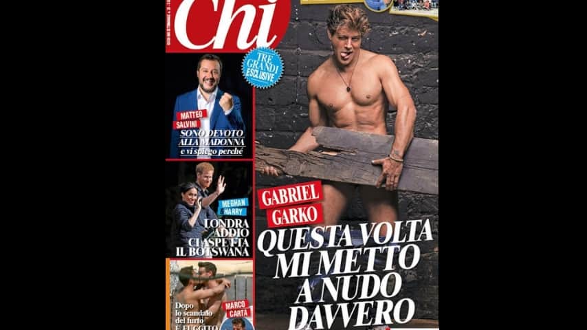 gabriel garko seminudo in copertina