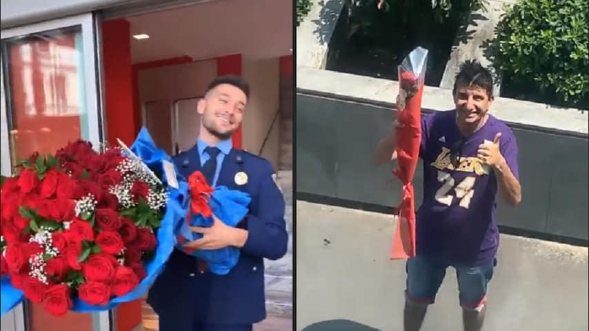 Il portiere con le rose e l'ennesimo ammiratore diletta leotta
