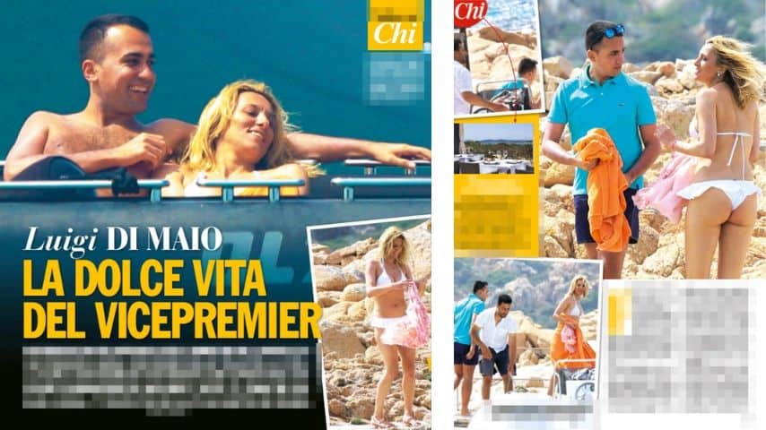 Gli scatti di Chi con Luigi Di Maio e Virginia Saba insieme al mare